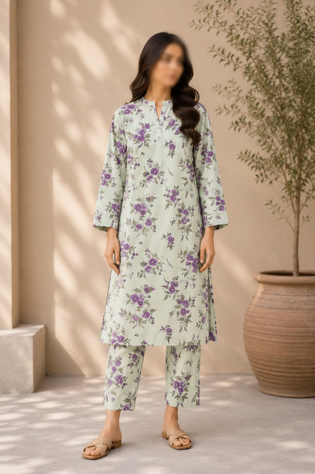 Sapphire Premium Lawn – Diamond Ikat All Over Print Unstitched 2 Piece