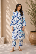 Sapphire Premium Lawn – Diamond Ikat All Over Print Unstitched 2 Piece