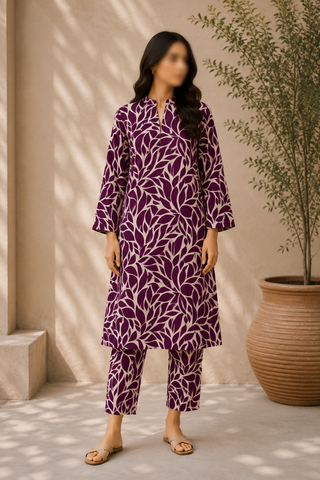 Sapphire Premium Lawn – Diamond Ikat All Over Print Unstitched 2 Piece