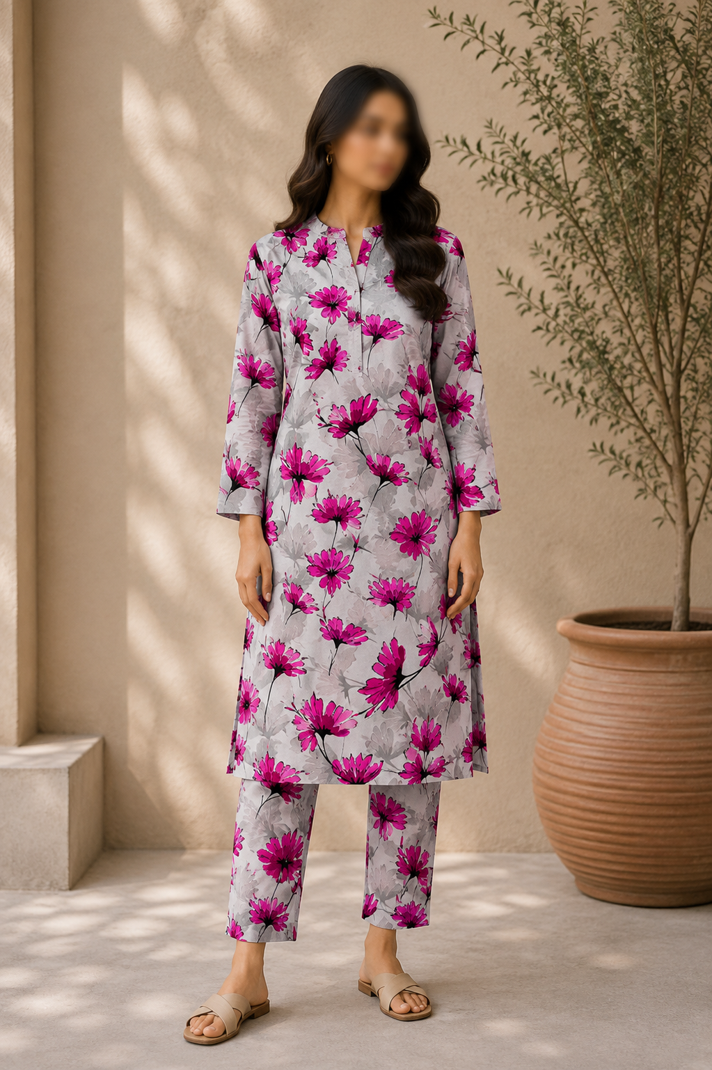 Sapphire Premium Lawn – Diamond Ikat All Over Print Unstitched 2 Piece