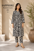 Sapphire Premium Lawn – Diamond Ikat All Over Print Unstitched 2 Piece
